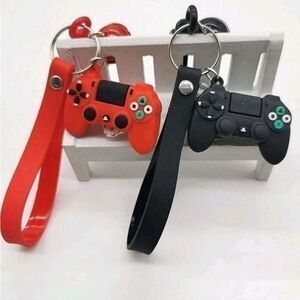 💕5/$18 Cute Gamers Keychains Red